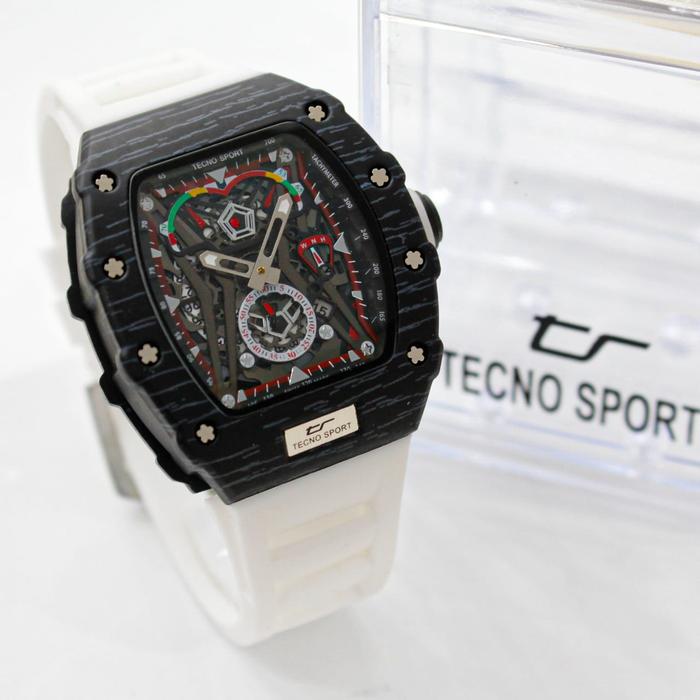 Jam Tangan Pria TS-Model RM50 McLaren Edition High Quality Strap Rubber Tanggal Aktif
