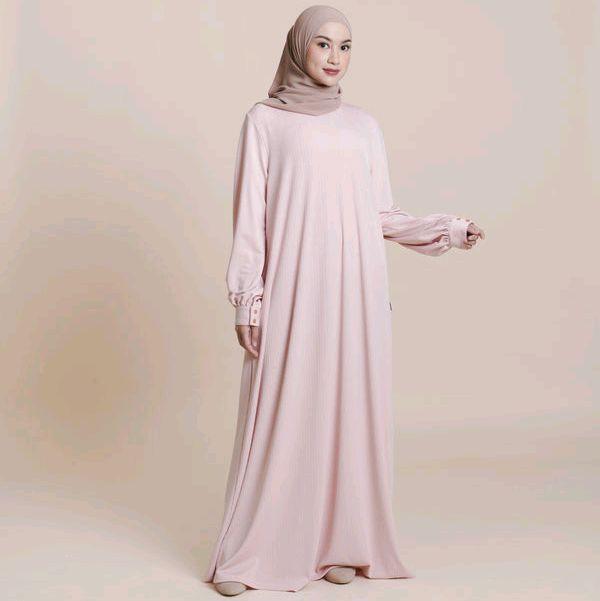 Gamis Basic Knit Gamis Elzatta Bahan Knit Kaos