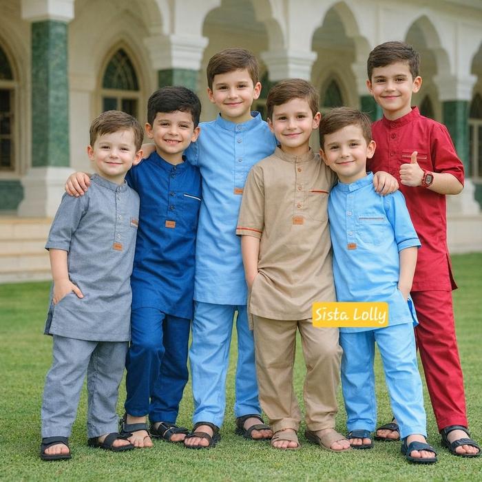 New Promo Baju Koko Kurta Anak Laki Laki Setelan Ekidz 1 - 12 Tahun Baju Muslim Takwa Sholat Ngaji K