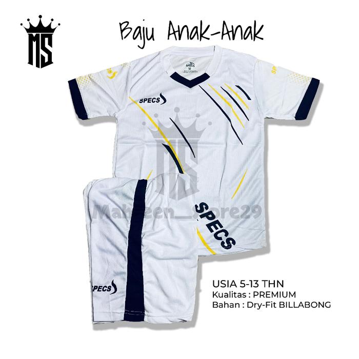 Kaos Bola Premium Specs Futsal Jersey Bola Anak Laki Laki Dan Perempuan