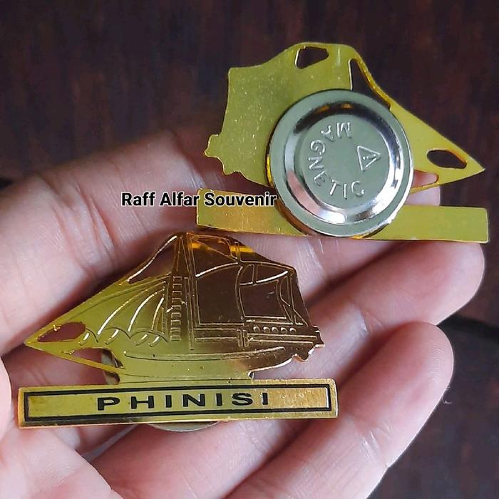 PIN PHINISI SULAWESI SELATAN  - LENCANA PHINISI MAGNET MODEL LUX SERIES