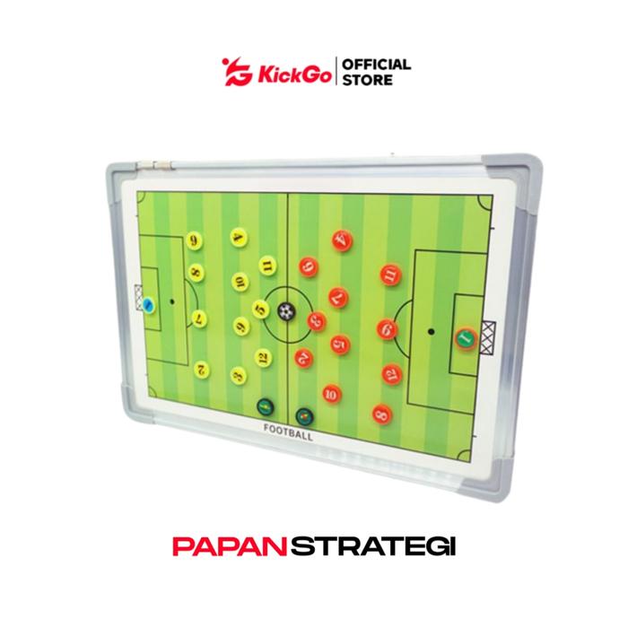 KickGo Papan Strategi Taktik Magnetik Pelatih Sepak Bola Futsal FootBall Coach Tactical Board