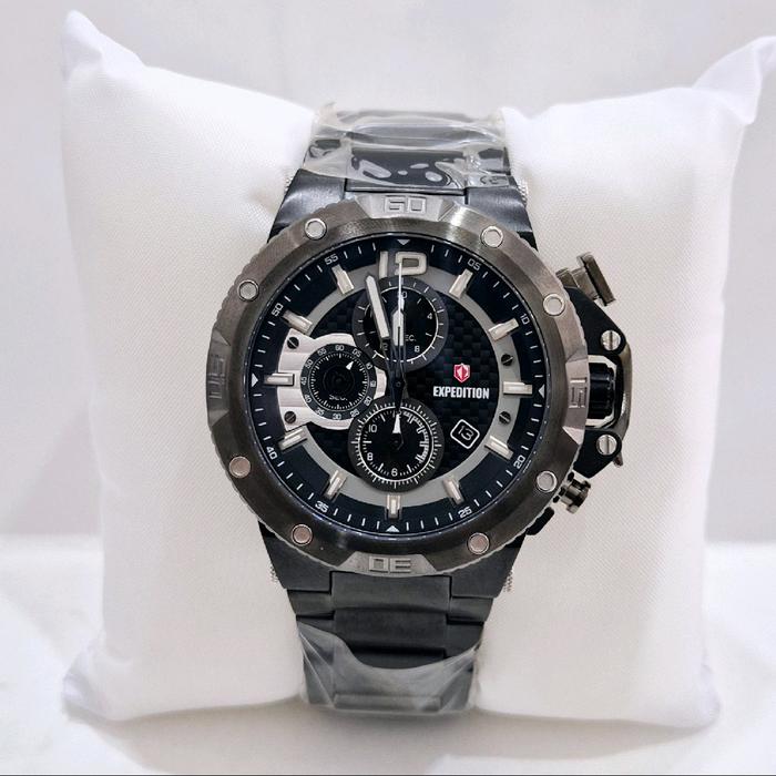 Expedition E6751M Black Jam Tangan Cowok Original