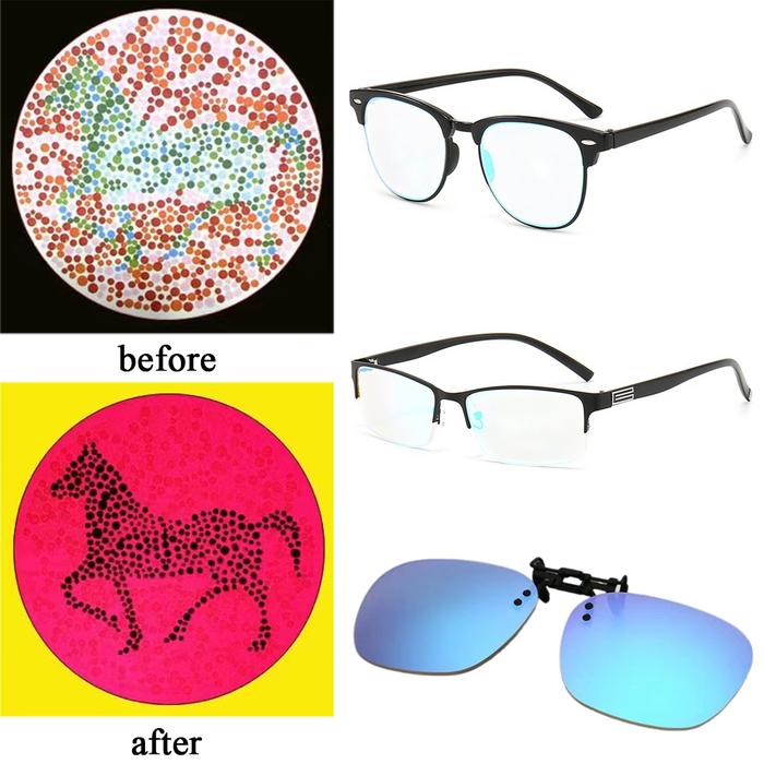Universal Red Green Color-blindness Daltonism Glasses Woman Men Color Blindness Corrective Weakness 