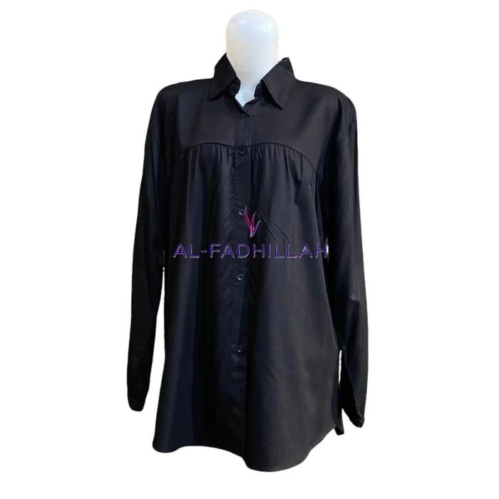 Kemeja Kantor Wanita by Tukuyo Fashion (Hitam) Formal Simple