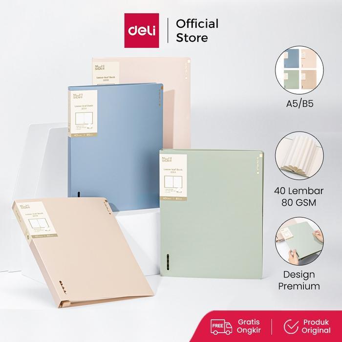 Nusign Binder / Loose-Leaf Notebook A5 B5 Gratis Refill NS31X