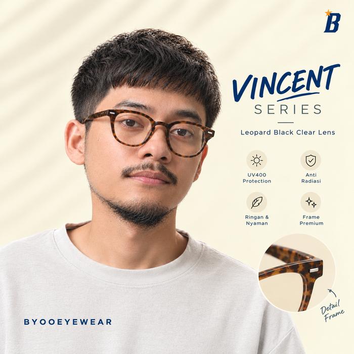 Baiyoo Kacamata anti radiasi lensa clear blueray Frame leopard Kacamata Kalcer skena Kacamata kerja 