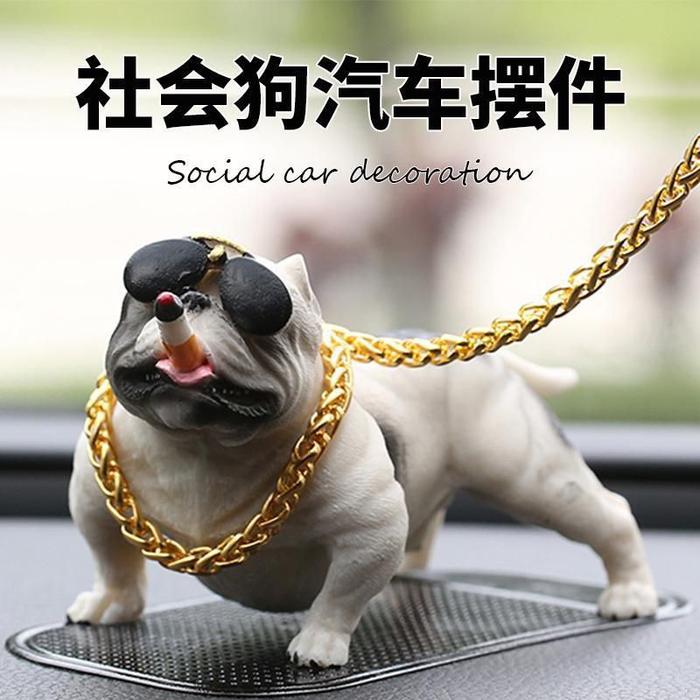 Pajangan Dashboard Mobil Anjing Pitbull Pajangan Pitbull Pajangan Anjing Pitbull Pajangan Smoking Pi