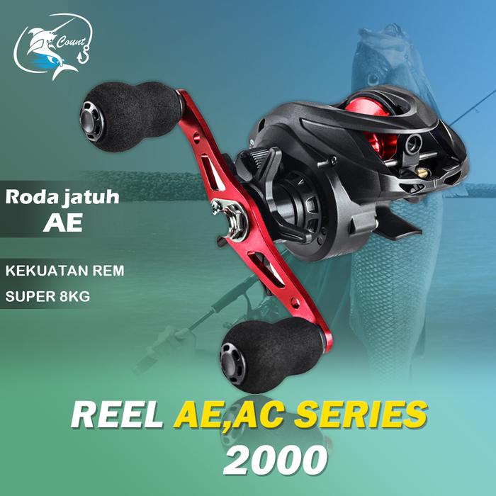 Reel Pancing BC Baitcasting Murah / Reel Baitcasting Pancing 7.2:1 / Reel Pancing Casting / Handle K