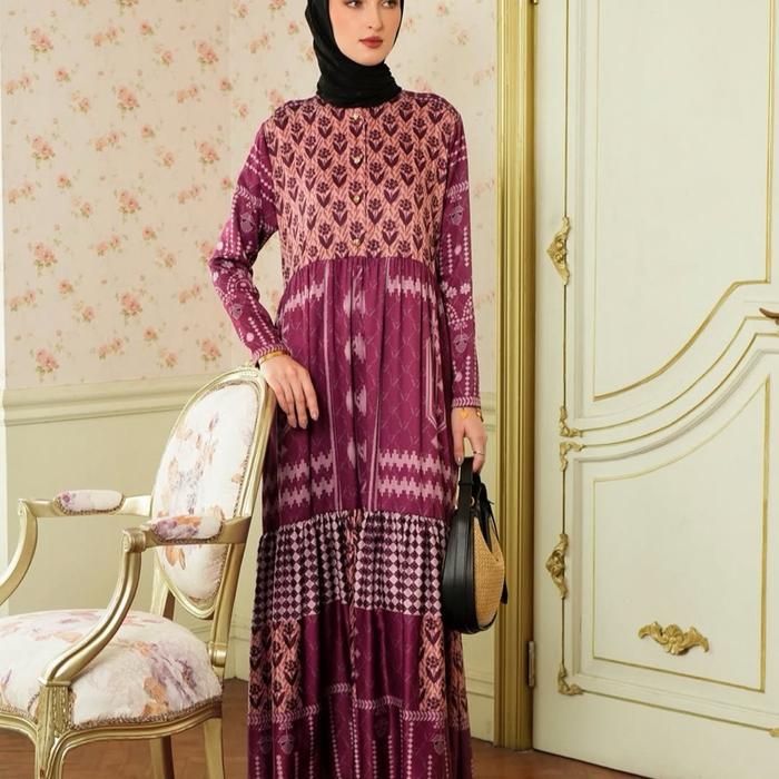 Vivi Zubedi Viviene Dress  Gamis Wanita Dewasa Mewah Pesta