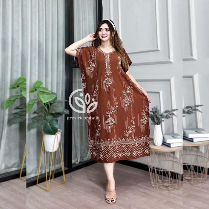 Daster Lowo Klaten Jumbo Rayon Batik Premium Busui Nyaman Adem Promo !