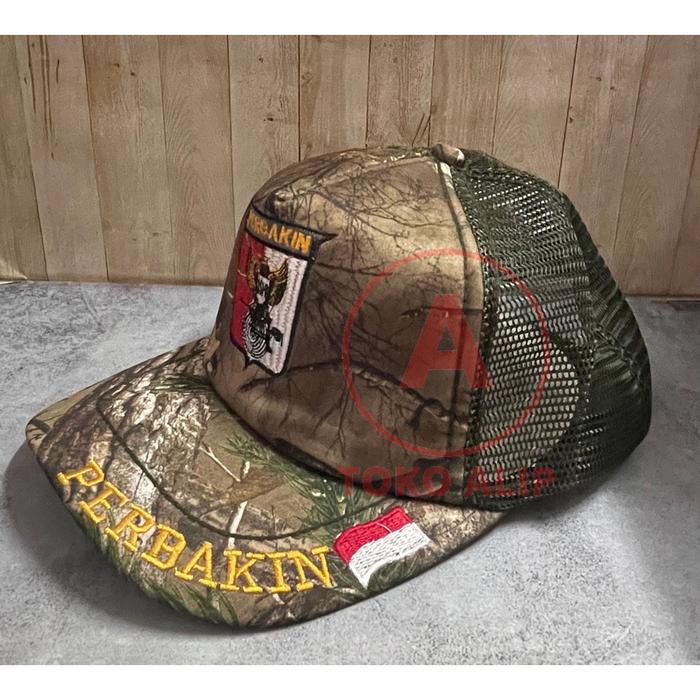 Topi Jaring Perbakin - Topi Perbakin - Topi Loreng - Topi Loreng Daun