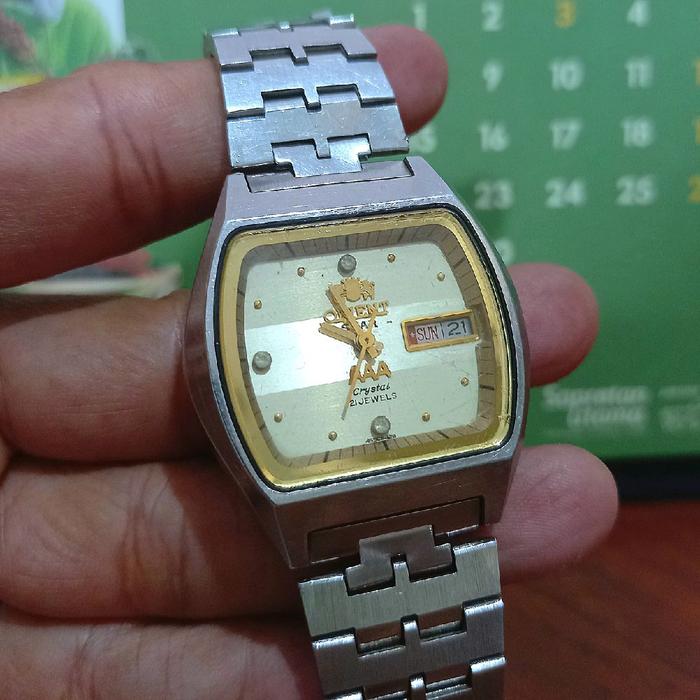 Jam Tangan Orient Star AAA Crystal 21 Jewels TV Shape Automatic Vintage Kotak