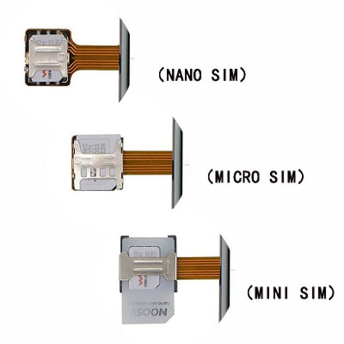 Wholesale Hybrid Double Dual SIM Card Micro SD Adapter for Android