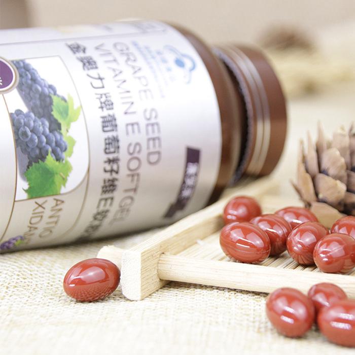 Vitamin E ekstrak biji anggur, kapsul Vitamin E Anti Keriput untuk