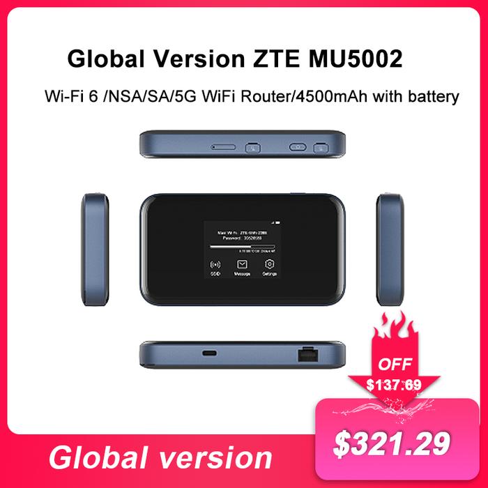 ZTE MU5001 5G Mobile Hotspot WiFi 6 1800Mbps