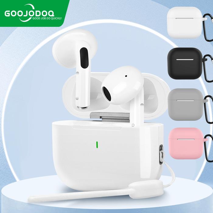 Goojodoq J201 Earphone bluetooth TWS-A6 pro Earphone Nirkabel Headset Bluetooth 5.3 earphones BT Han