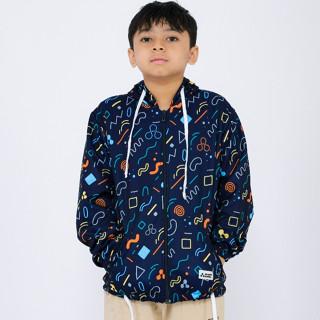 Atomic Kiddz Jaket Sublim Anak unisex 1-12 Tahun - Linoz Navy