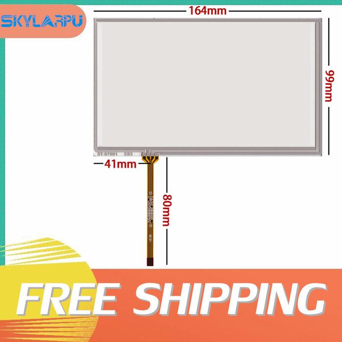 Layar LCD Lengkap 7''inci Tampilan Layar Sentuh DVD Mobil AT070TN94