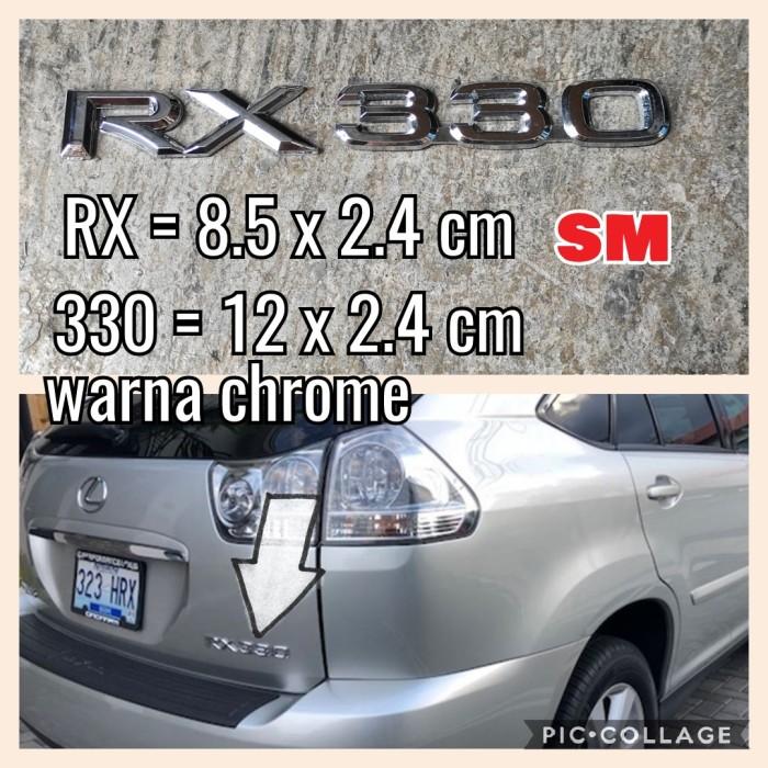 Promo emblem tulisan RX 270 RX 300 RX 330 RX 350 EMBLEM BAGASI LEXUS RX - RX 330 high quality