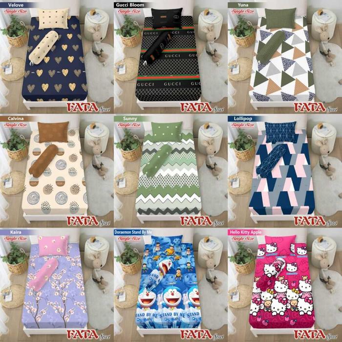 FATA - Sprei Minimalis Single 90x200x20 /100x200x20