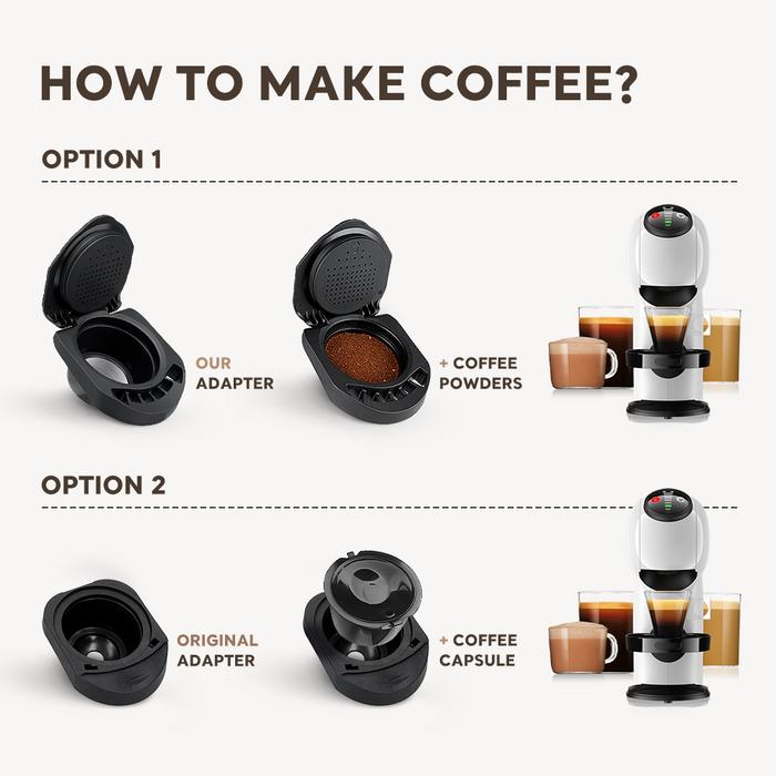 Capsule Adapter for Dolce Gusto Crema Make Nespresso Original Capsules for Dolce Gusto Coffee Machin