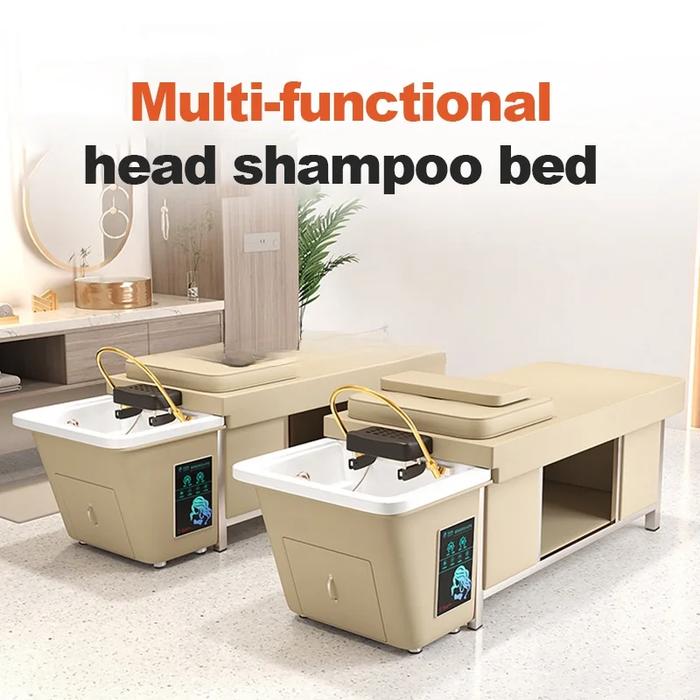 Head Spa Hair Washing Shampoo Bed Sink Basin Water Circulation Head Steamer Treatment Shampoo Backwa