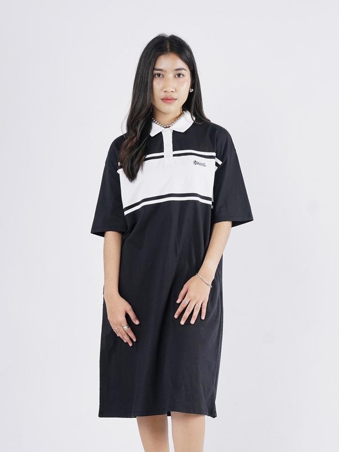 3Second Women's Midi Dress Short Sleeve A Line Collar Blair S03082527
