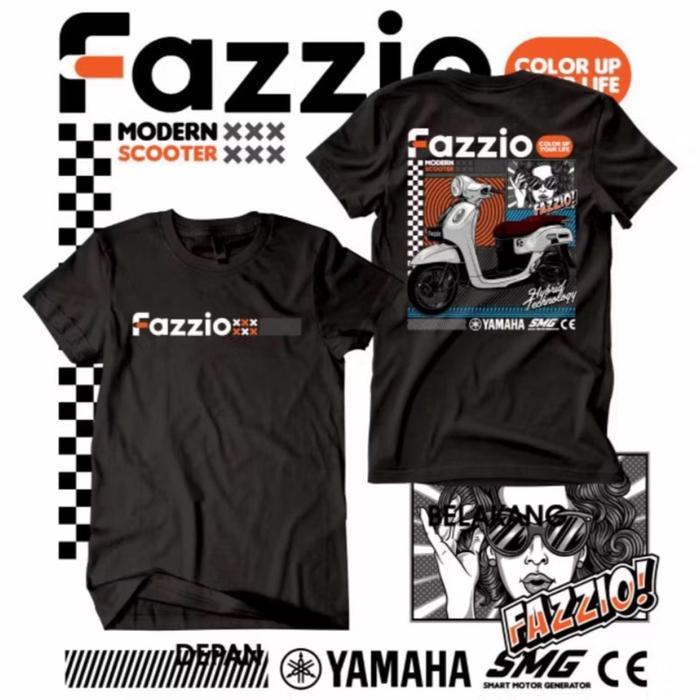 Baju Motor Yamaha Fazzio Kaos Motor