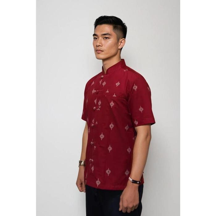OE Lunar 2025 - Red Wu Batik Shirt