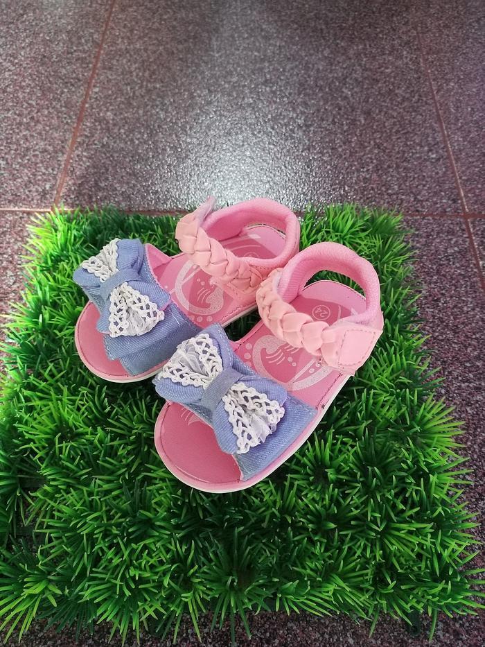 Sendal pita renda(PITA RENDA DENIM)