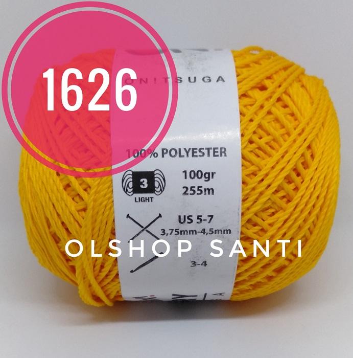 Benang Rajut Polycherry ONITSUGA warna KUNING TELUR (1626)
