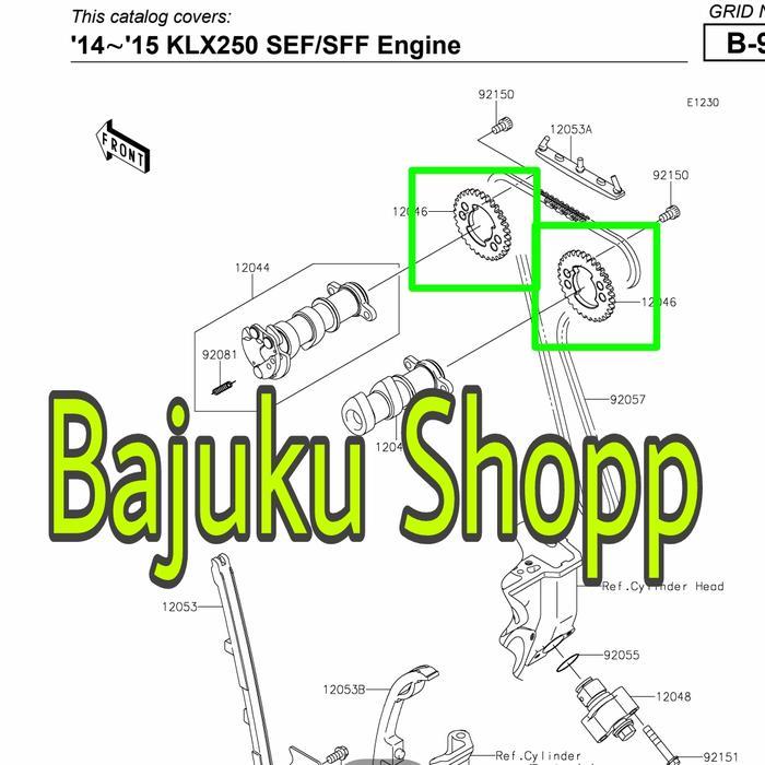 GEAR GIR NOKEN AS KLX250 KLX 250 KAWASAKI