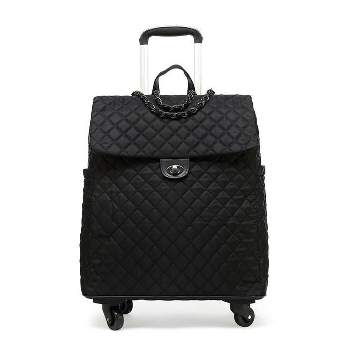 Women fashion travel trolley suitcase bag girls spinner 20 inch