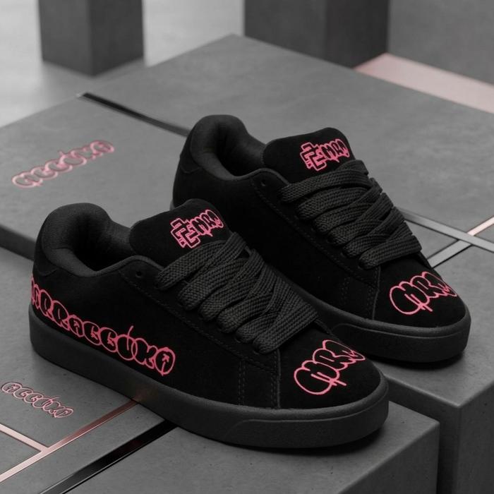 SB MARABUKA - Sepatu GRAFITI Hitam Fanta Sepatu Sneakers Pria Wanita Sepatu Gemuk Skate Shoes