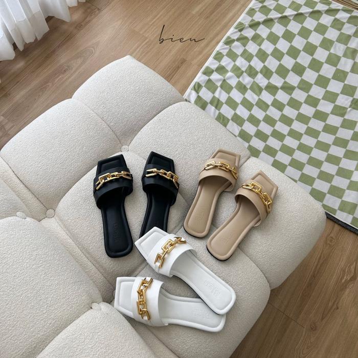 [50% OFF CLEARENCE SALE] Callie Flats Sandals (1cm) — Bien Bali | Bien the Label | Sandal Casual Ran