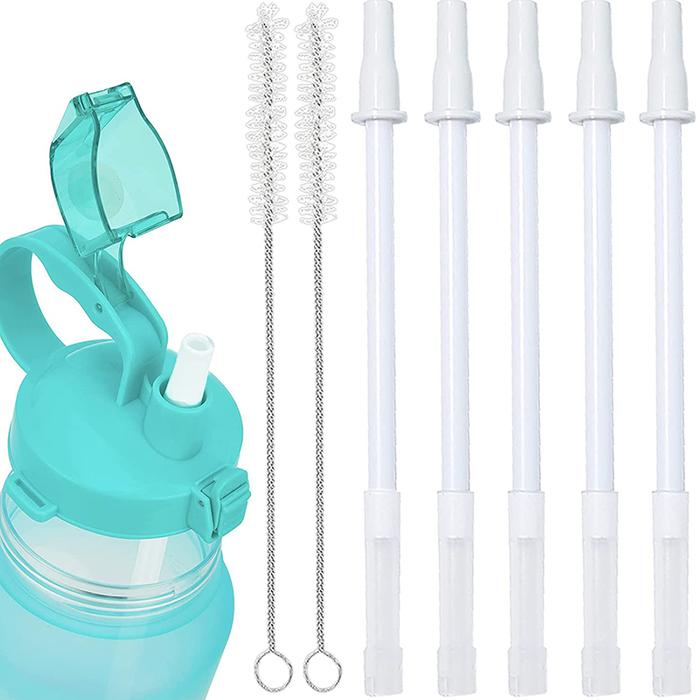 Gallon Water Bottle Straw Replacement Straws,BPA Free For 128oz 64oz