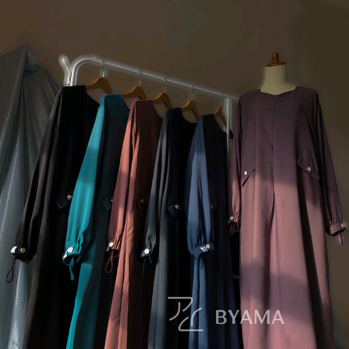 BYAMA - HIME DRESS | Gamis Umrah Haji | Nabeen UV Protection | Muslim Wanita | Gamis Cantik