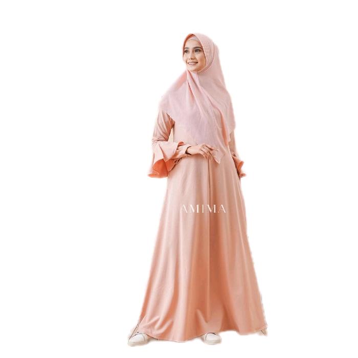 AMIMA ZEMIRA DRESS PEACH GAMIS ONLY LADY ZARA BELL SLEEVES formal