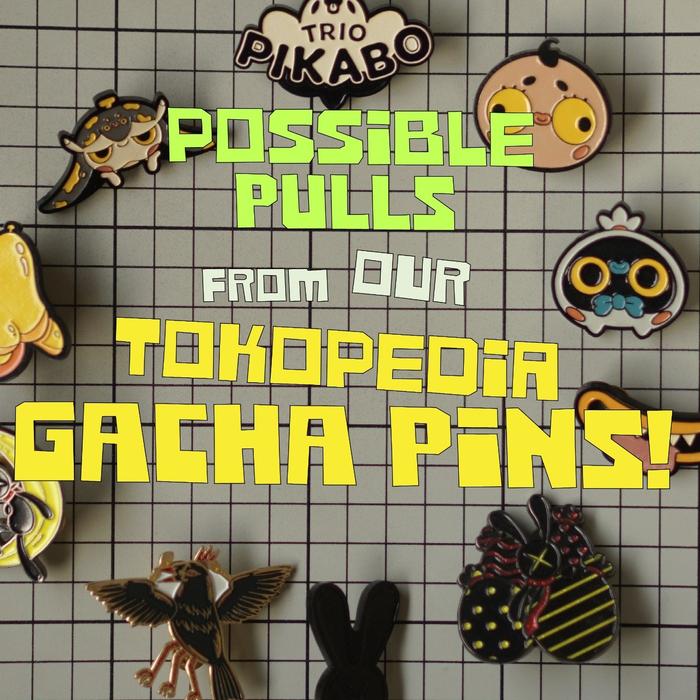 GACHA PIN SHOW THE MONSTER ( 2 pcs )