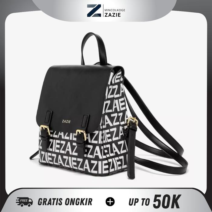 Ready ZAZIE Tas Ransel Wanita Kulit buatan waterproof Multifungsi Tas Selempang Bahu Backpack women