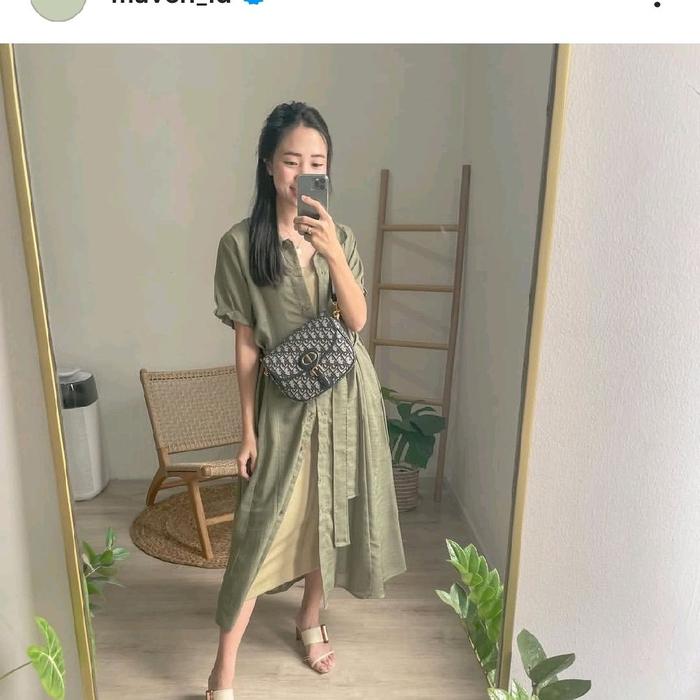 maven theodore dress in green new with tag