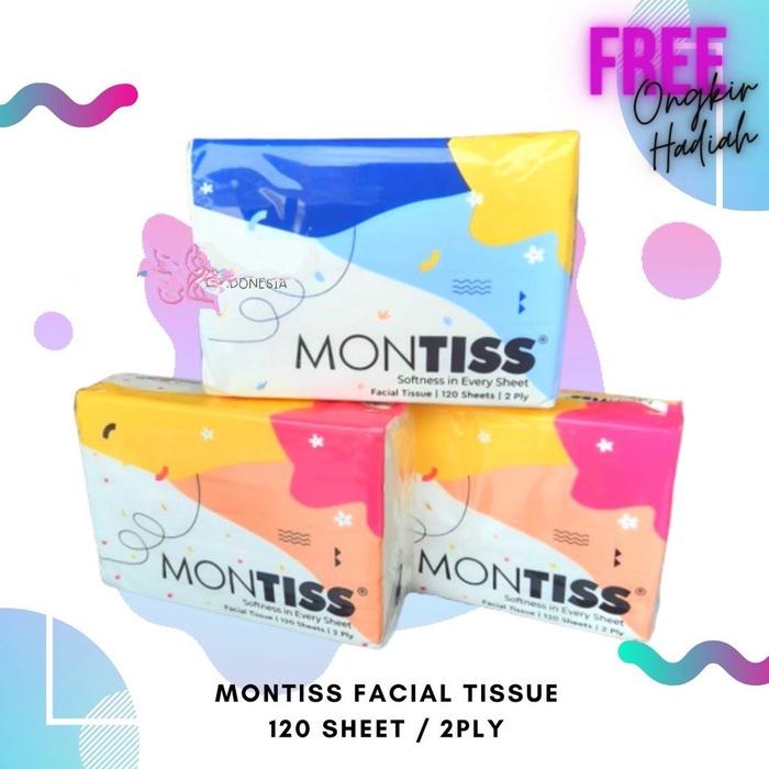 Tissue tisu montiss 120 sheets 2ply [1 PACK]