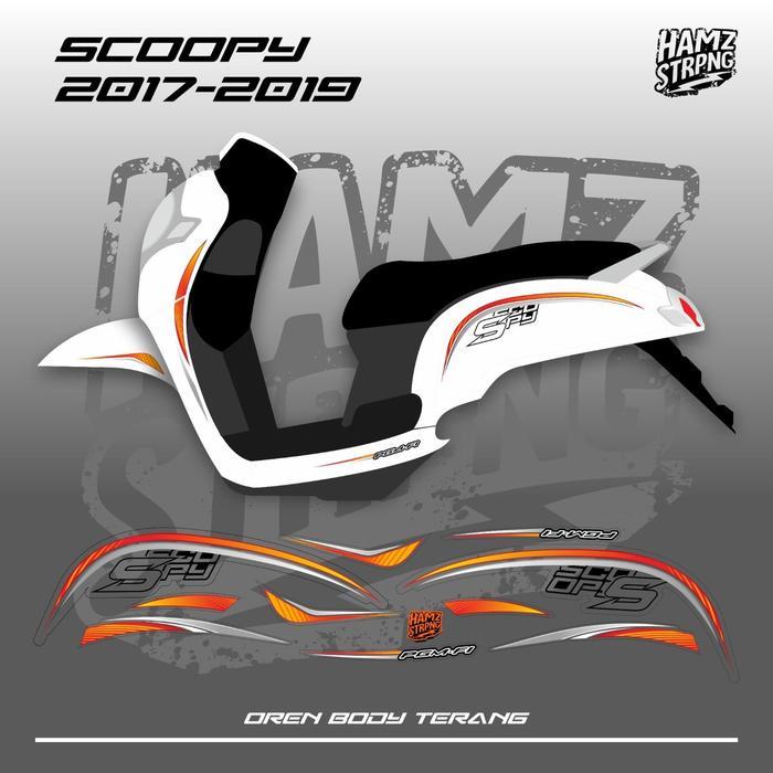 Striping Transparan Scoopy 2017-2019 Combine Proper Style [NTS]