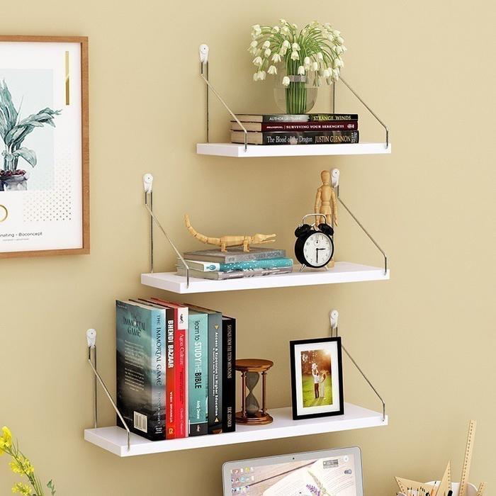 Rak Furniture Rak Buku Rak Kosmetik Minimalis Terbaru Model Gantung Besi Dinding
