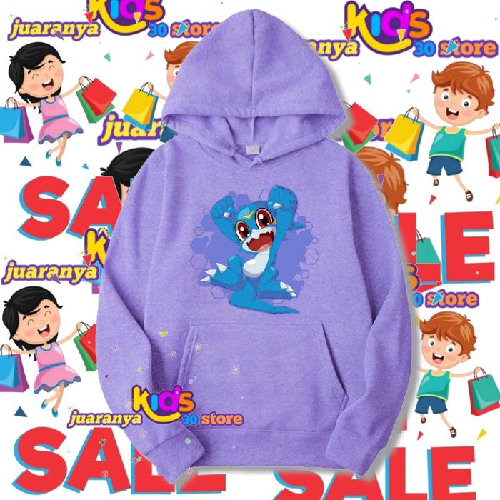 hoodie digimon anak digimon sweater jumper digimon kids Bulu Fashion