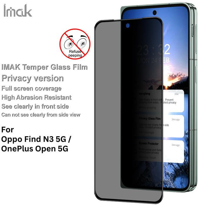Tempered Glass Oppo Find N3 5G (Fold) IMAK Privacy Anti Spy Screen Protector
