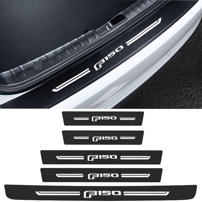 Stiker Decal Film Ambang Pintu Mobil untuk Ford F150 Ranger