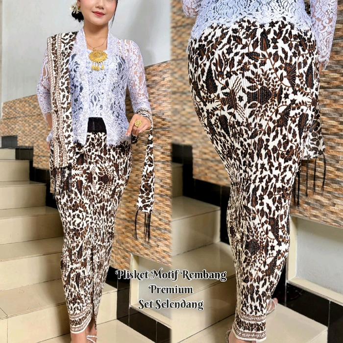 CempakaBali Kamen Jadi Plisket Batik Set Selendang/Kamen Jadi/Kamen Plisket/Kamen Jadi Plisket/ Kame