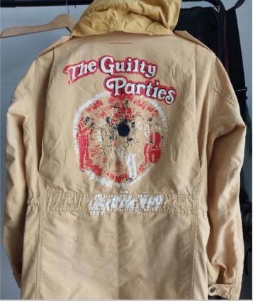 Wacko Maria The Guilty Parties British Bop Parka Warna Kuning Hidden Hoodi
